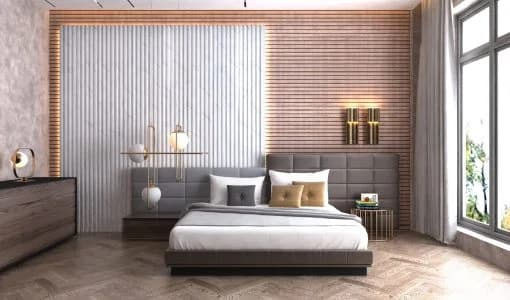 Fluted wall and ceiling panels